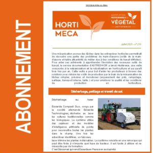 Bulletin de veille "Hortimeca". Abonnement 2026